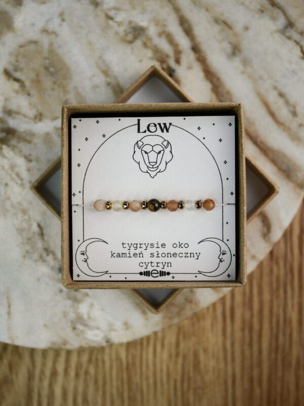 Lew- Bransoletka zodiakalna