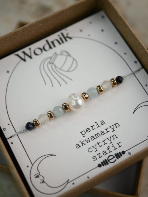Wodnik- Bransoletka zodiakalna - obrazek 2