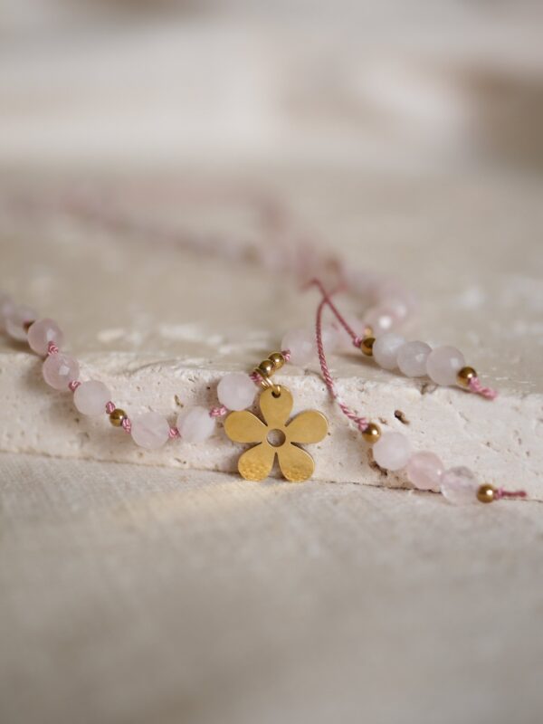 Naszyjnik Kwarc różowy