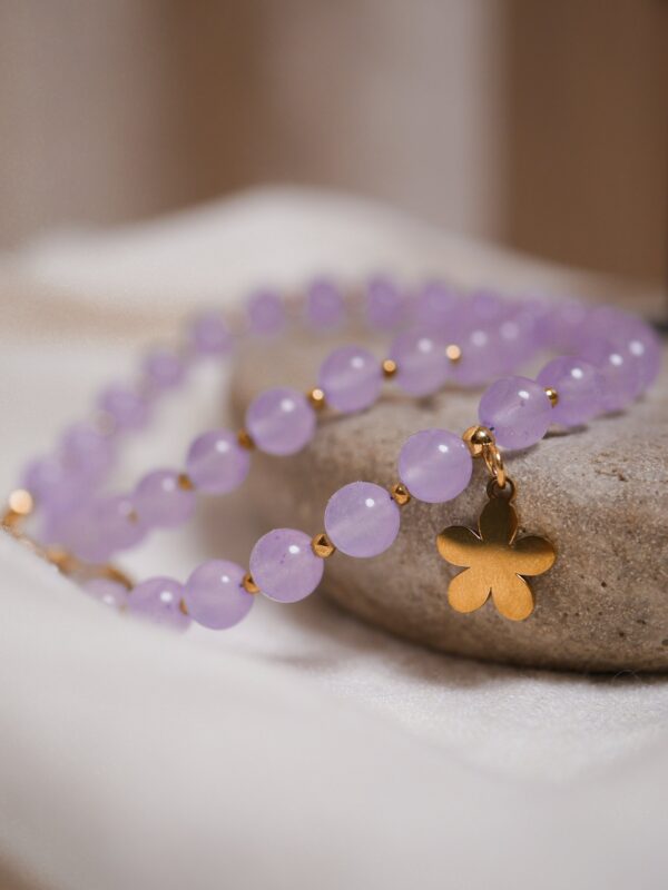 Naszyjnik Jadeit fioletowy