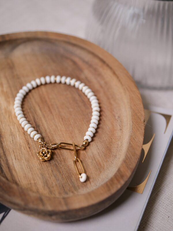 Bransoletka Magnezyt Biały