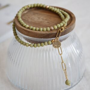 Naszyjnik Jaspis Matcha